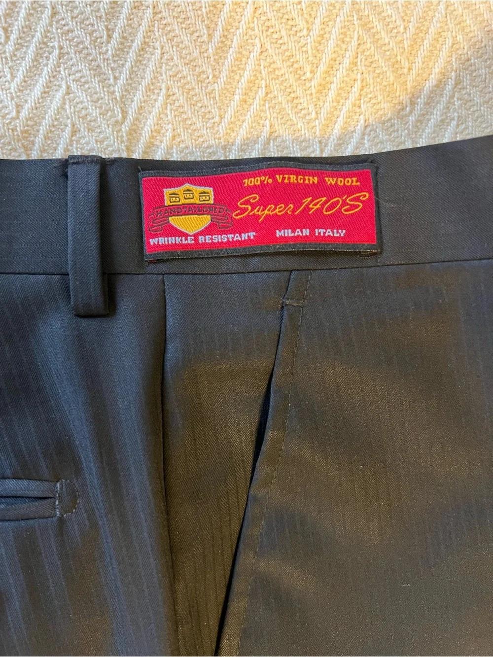 Classic Men's Black Pinstripe Suit